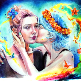 жизнь Адель (fanart)