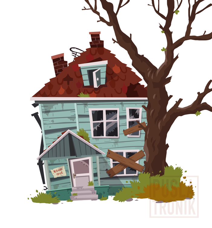 Дом Тома и Криса и Желтка(Halfcat)