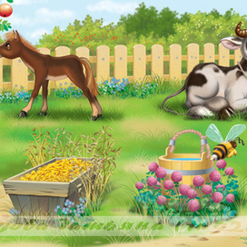 лошадки и коровки