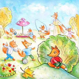 Лисёнок Макс первый день в саду