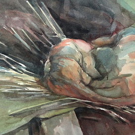 Поставила натюрморт, и ждала  вдохновения, пришло через пол года.