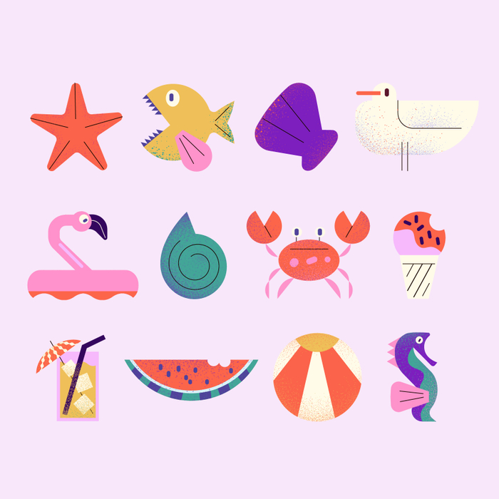 Иконки для летнего проекта