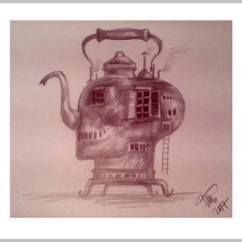 Дровоскино. Портрет скульптуры сына Буратино и Железного Дровосека