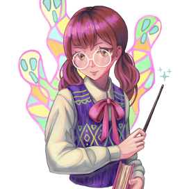 Аниме девушка волшебница