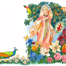 К сказке "Аленький цветочек"