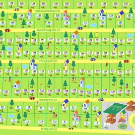 карта для дачного посёлка