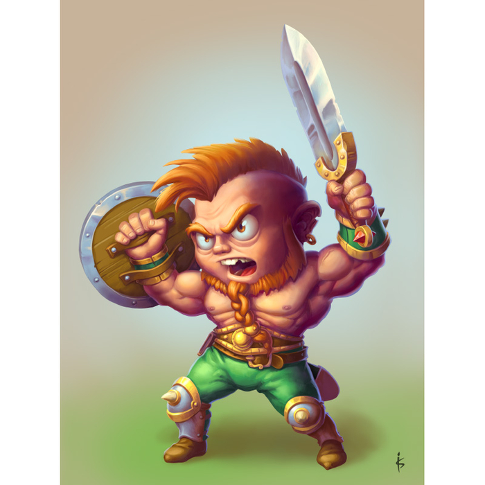 Chibi barbarian