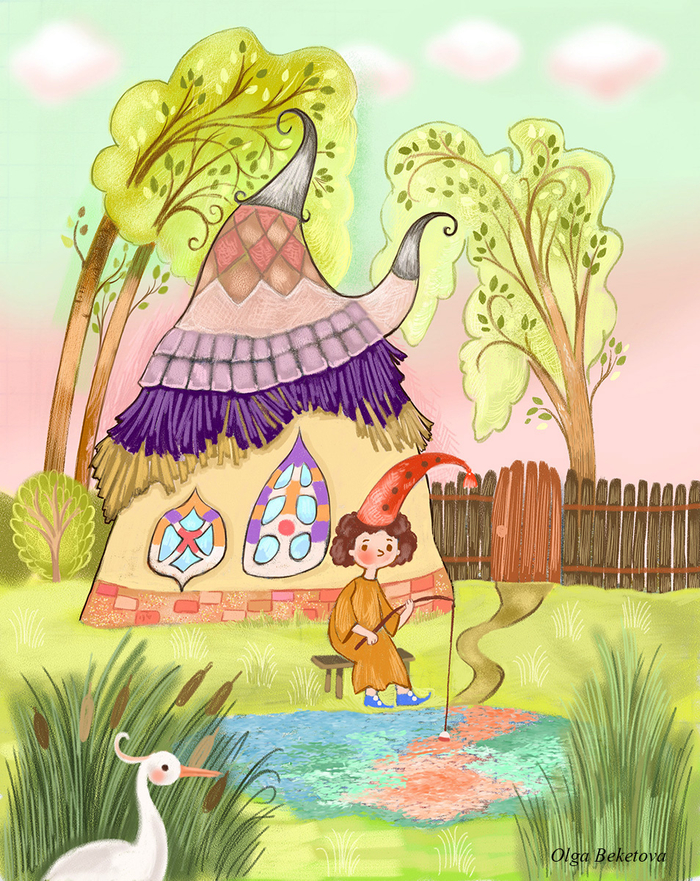 Домик у пруда