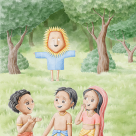 Иллюстрация для книги "Pick a boo with Krishna"