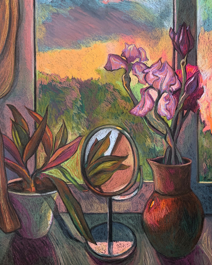 Закат в цветах 