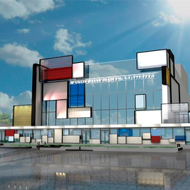 разработка фасада театра в стиле неопластицизм