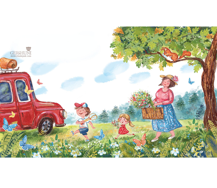 с пикника!))