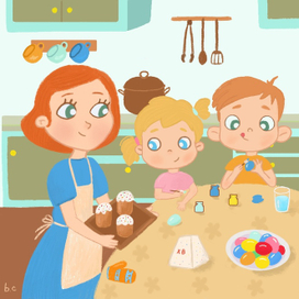 Подготовка к пасхе 