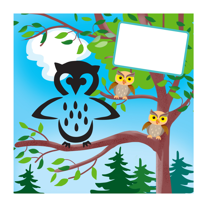 трафарет животные 