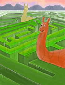 Llamas in a Maze