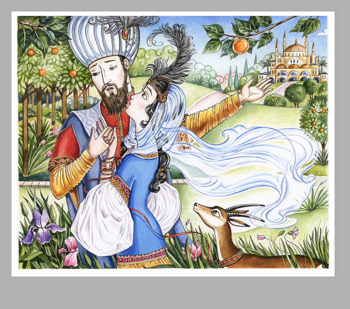 Иллюстрация к сказке Редьярда Киплинга "Мотылек, который топнул ногой"