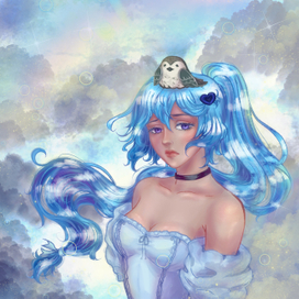 Облачная девушка