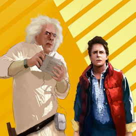 Назад в будущее.набросок героев