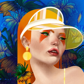 Голубые цветы