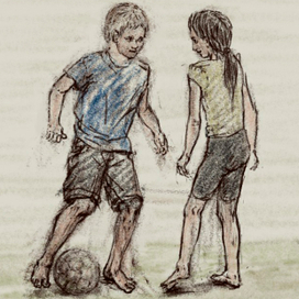 Дворовый футбол (листать вниз, 4 картинки)