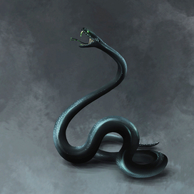 Гигантская ядовитая змея