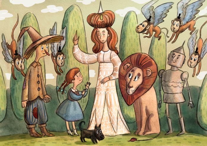 "Удивительный волшебник из Страны Оз."