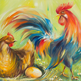 Петушок и курочка