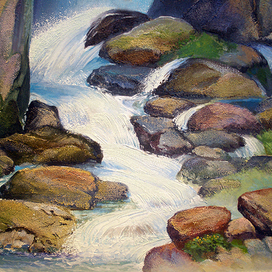 ,,Ачелманский водопад.Фрагмент росписи,,