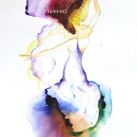 В танце.Монотипия.