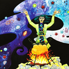 Злой колдун Змеяд варит свое зелье из вирусов