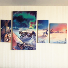 Модульная картина "Ямал" 1,5 х 0,9 м