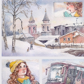 Комикс про зиму