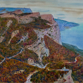 Вид с Байдарской Яйлы