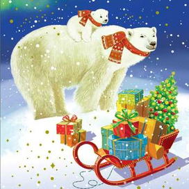 Новогодние мишки