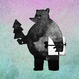 открытка НГ