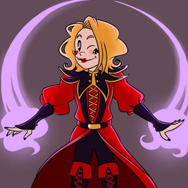 Открытка с авторским персонажем