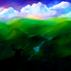 зеленые холмы