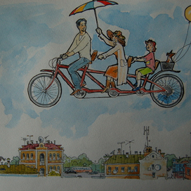 Рисунок  к фильму "Васильки для Василисы"