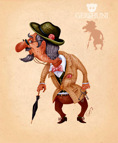 Персонаж-Старичок..The character - the glamourous grandfather