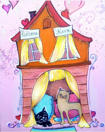 Иллюстрации к сказке Ю.М.Магалифа "деревянная кошка"