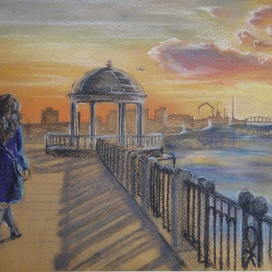 Закат над набережной