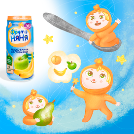 Персонаж для бренда Фрутоняня | Character design