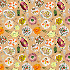 советский новогодний стол