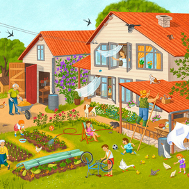 Деревенский дом