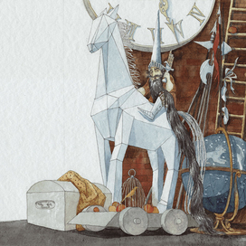 Книга о театре. Черномор на складе декораций.