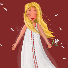 Женщина в белом