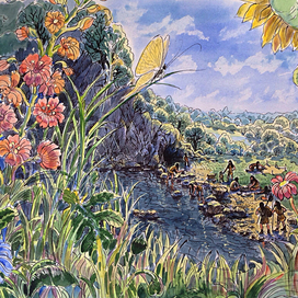 первобытный пейзаж( сцена первая)