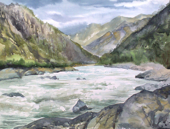 Горный Алтай, район Чемала, на берегу Катуни