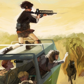 Работа для фанзина по мультфильму "Скуби-ду"