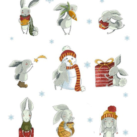 Персонажи для новогодней упаковки